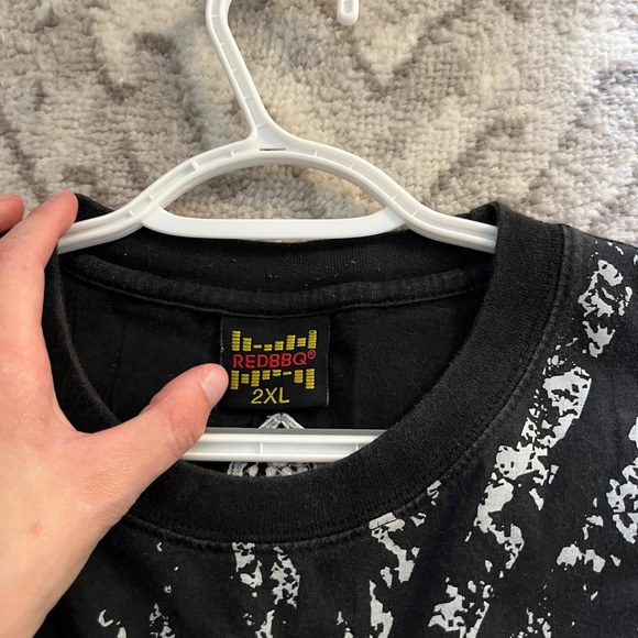 Men’s graphic tee “red bbq” Size 2XL Y2K vintage style graphic t shirt - Picture 3 of 7